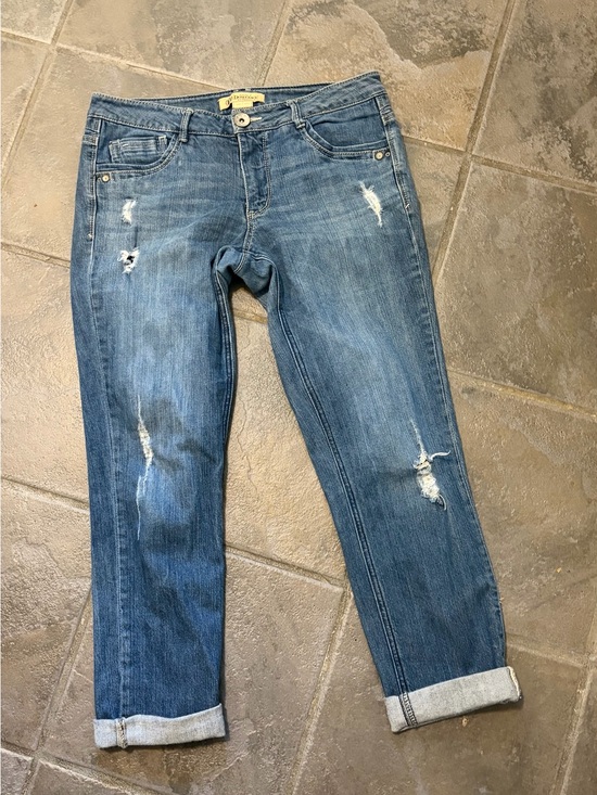 Democracy Denim - Democracy Women's Distressed Blue Boyfriend Jeans